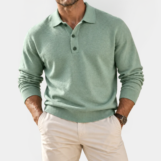 Cedric | Classic Long Sleeve Polo Shirt