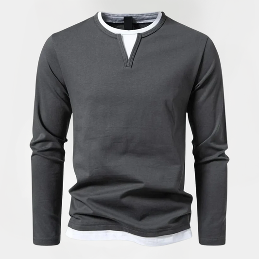 Declan | Layered Long Sleeve Shirt