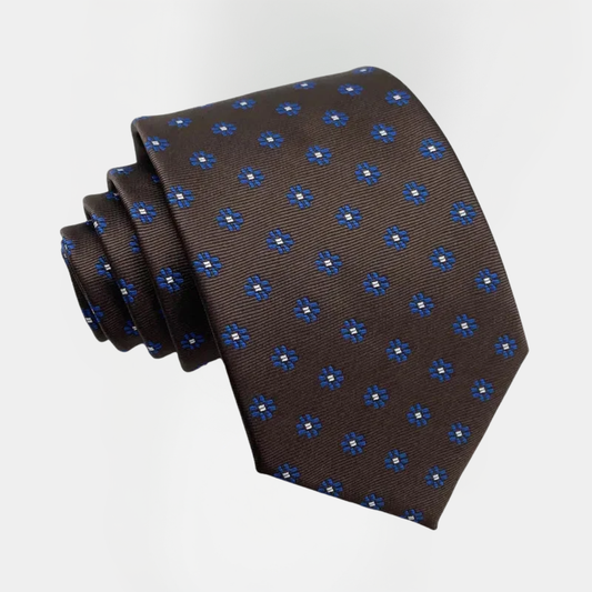 Callum | Brown Patterned Tie