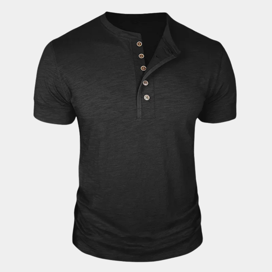Travis | Classic Henley T-Shirt