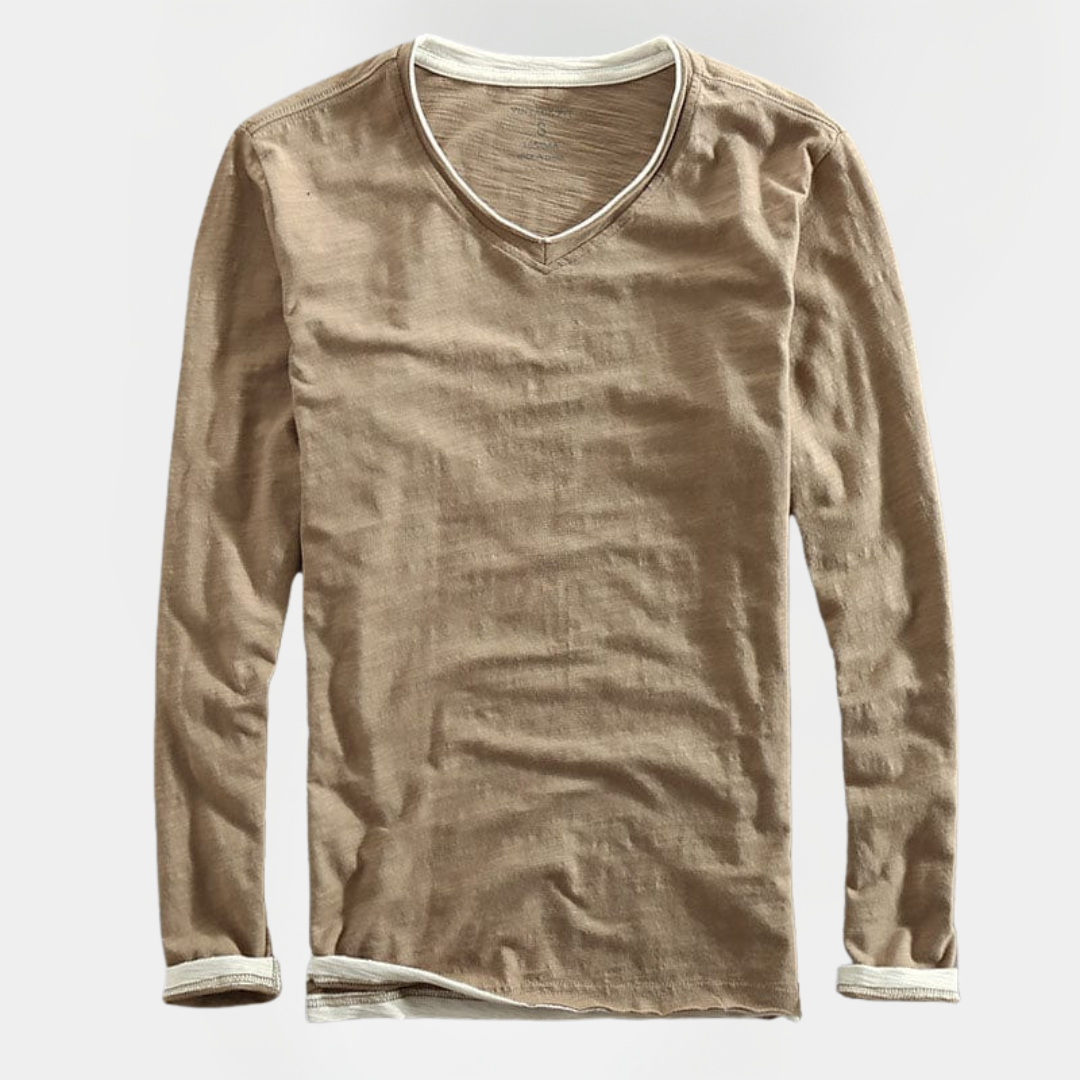 Fraser | Long Sleeve V-Neck Shirt