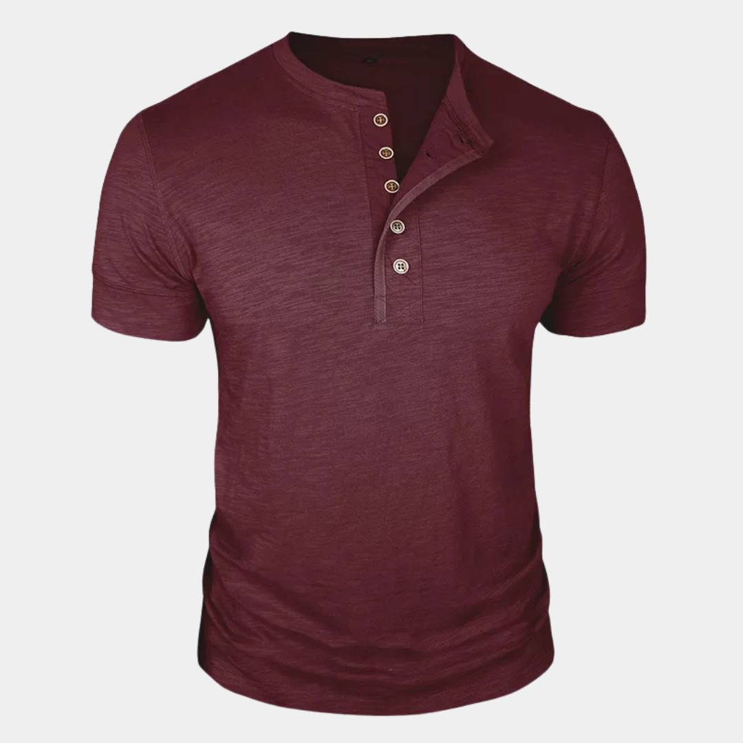 Travis | Classic Henley T-Shirt