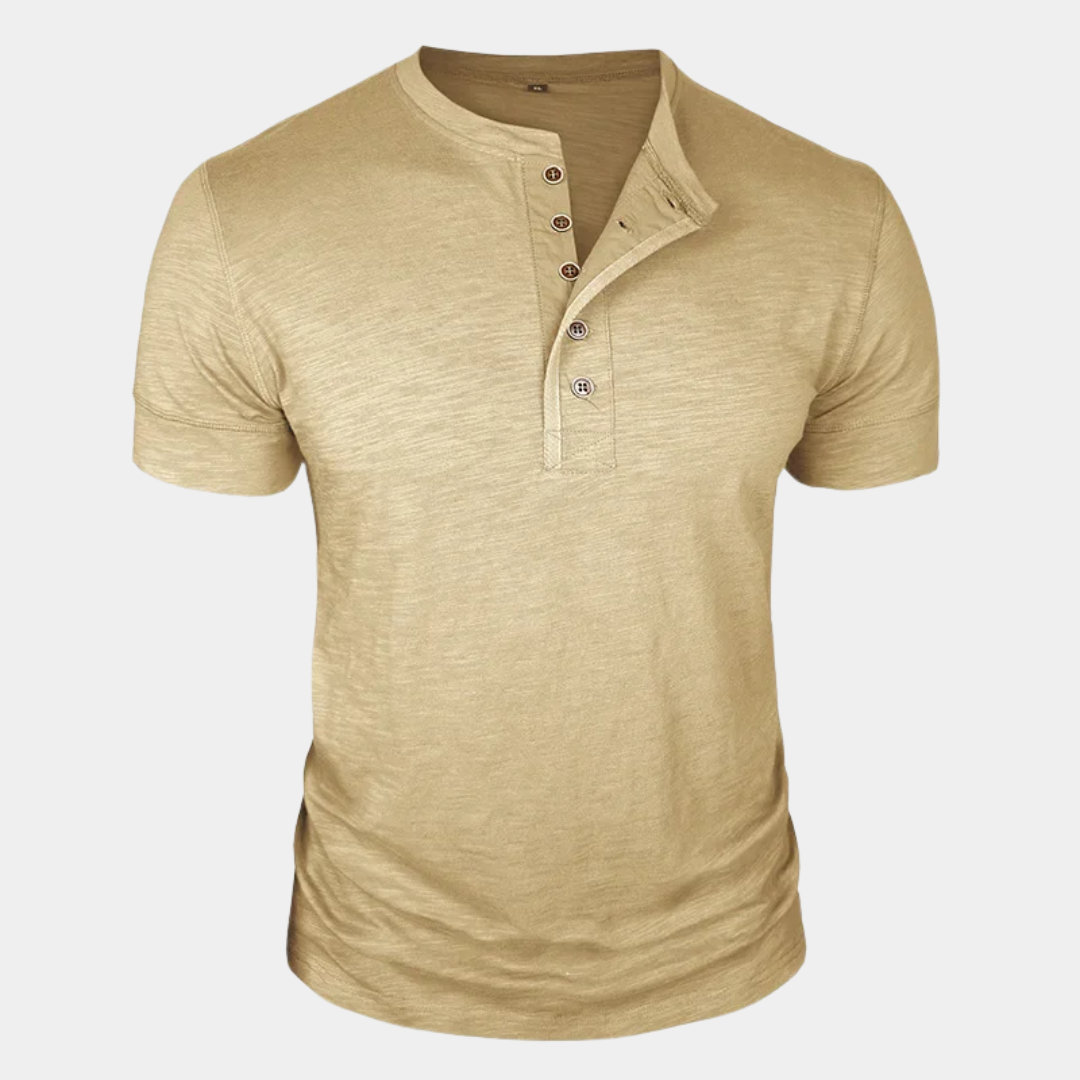Travis | Classic Henley T-Shirt