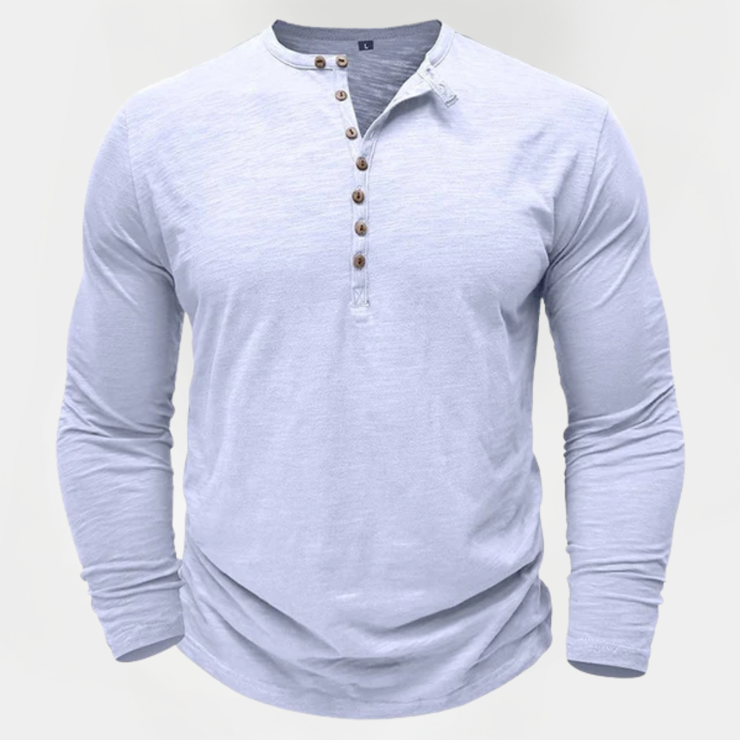 Felix | Long Sleeve Henley Shirt