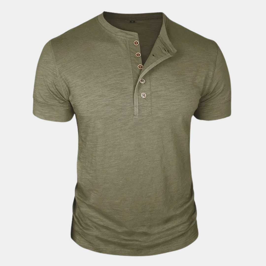 Travis | Classic Henley T-Shirt